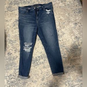 High rise jegging crop